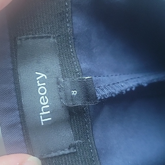 Theory Thaniel Approach Pants Navy Blue Size 8 Pullon - Picture 3 of 8
